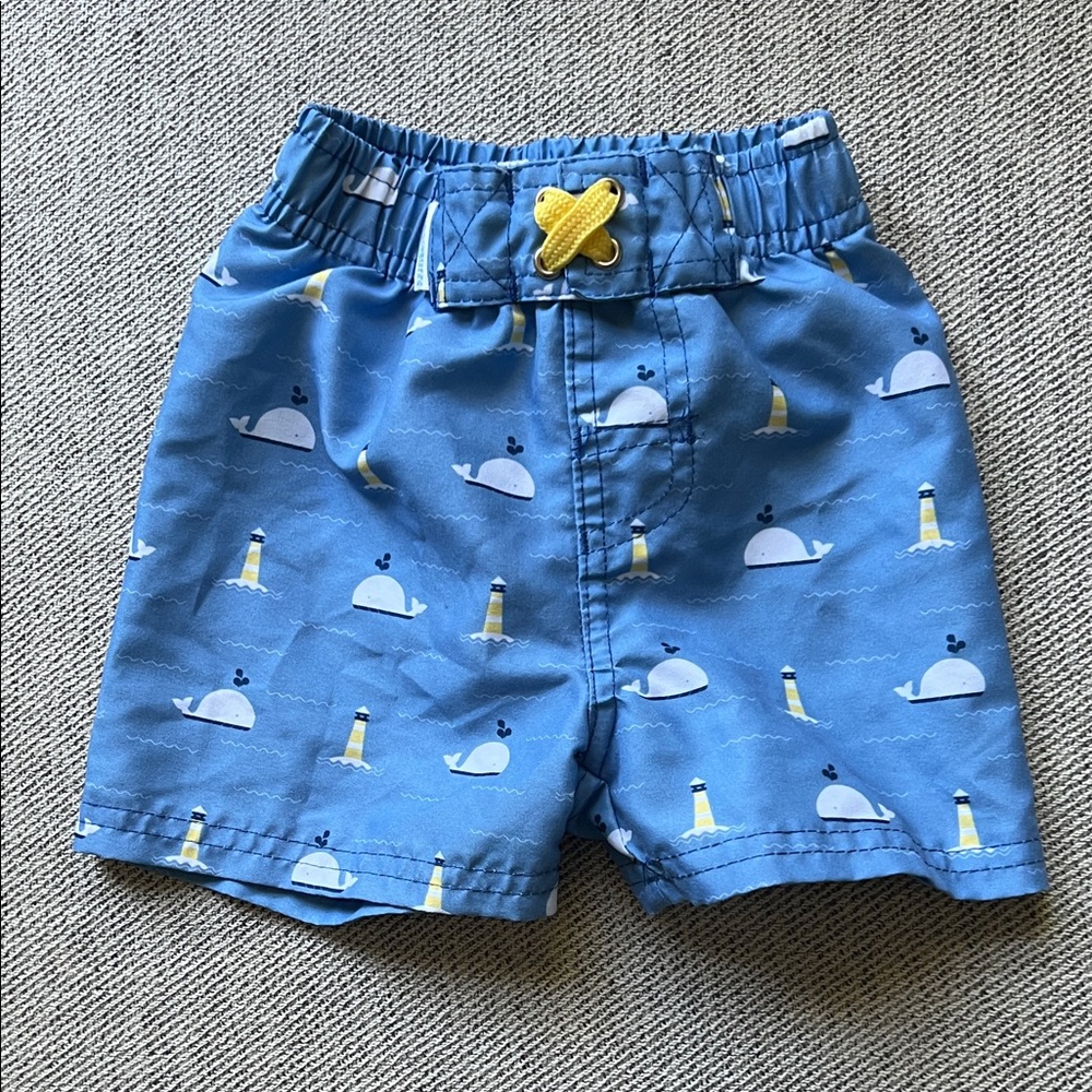 Rugged Butts Blue Whale Print Kids Shorts